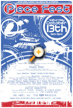 Piece Fest 2012 Event Poster by Tristan M. Child